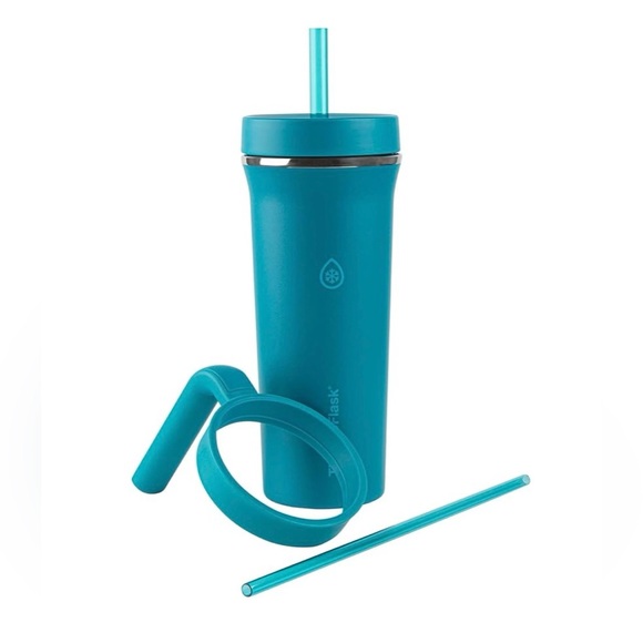 ThermoFlask Premium Insulated Tumbler with Handle and Straw Lid, 32 Ounce NEW - Picture 2 of 3